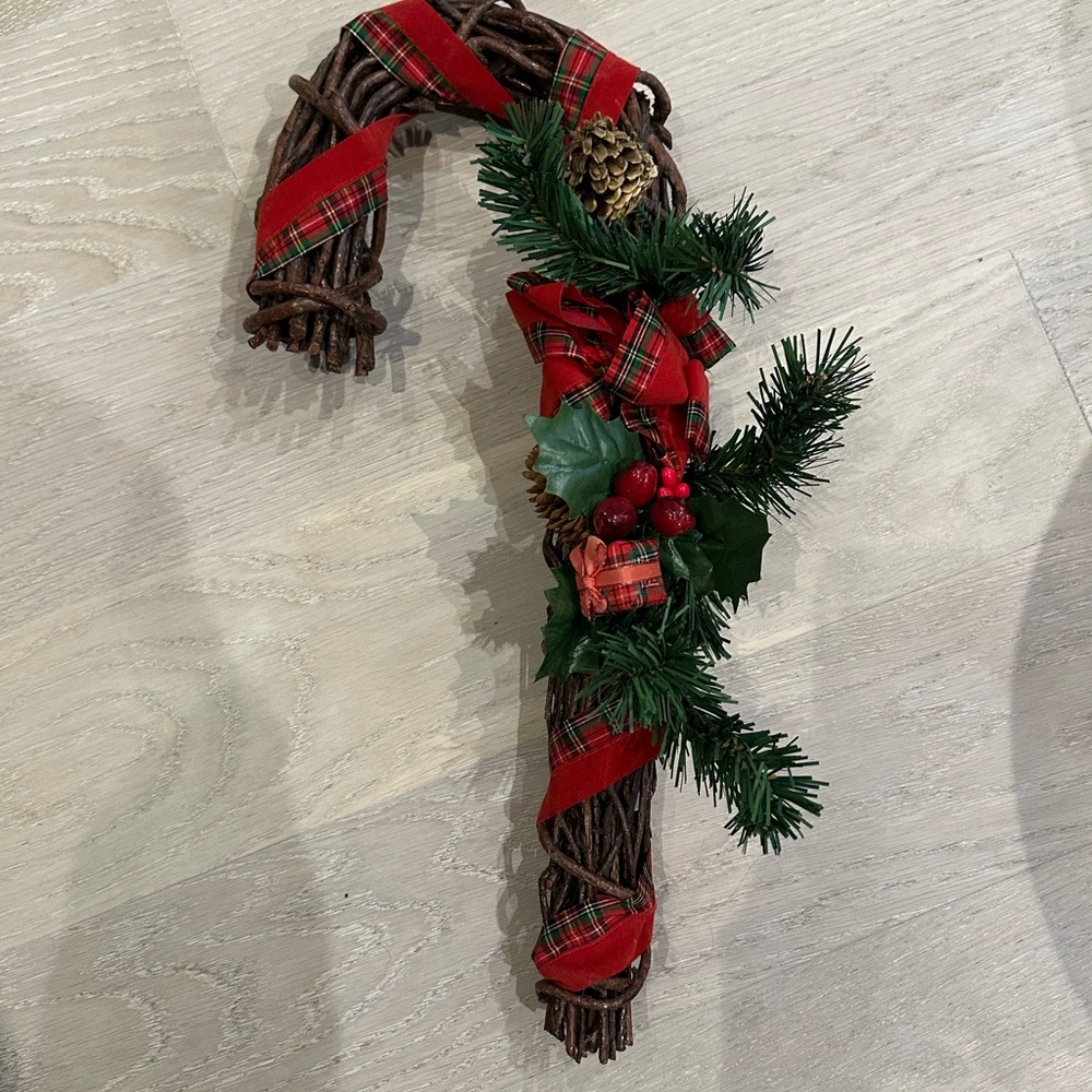 Festive Red and Green Holiday Wreath